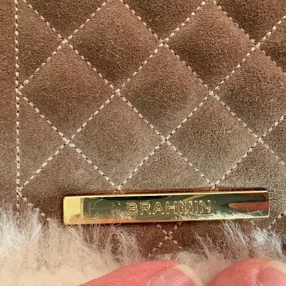 BRAHMIN SHAYNA-SILVER LINING SHETLAND CROSSBODY BAG - Picture 3 of 11